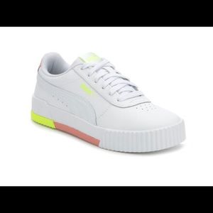 White Carina Leather Puma Sneakers